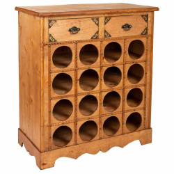 Botellero Alexandra House Living PVC Madera Hierro 31 x 69 x 63 cm Con