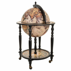 Globo Terraqueo Alexandra House Living Blanco Marrón 60 x 95 x 60 cm