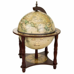 Globo Terraqueo Alexandra House Living Marrón 42 x 57 x 42 cm Mueble