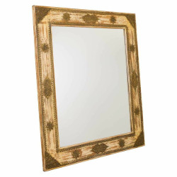 Espejo de pared Alexandra House Living Madera de mango 3 x 125 x 109 c