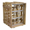 Botellero Alexandra House Living Natural Madera de abeto 32 x 43 x 33