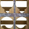 Botellero Alexandra House Living Natural Madera de abeto 32 x 43 x 33