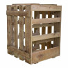 Botellero Alexandra House Living Natural Madera de abeto 32 x 43 x 33