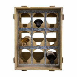 Botellero Alexandra House Living Natural Madera de abeto 32 x 43 x 33