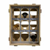 Botellero Alexandra House Living Natural Madera de abeto 32 x 43 x 33