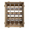 Botellero Alexandra House Living Natural Madera de abeto 32 x 55 x 41