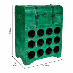 Botellero Alexandra House Living PVC Madera Metal 28 x 59 x 45 cm Baú