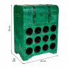 Botellero Alexandra House Living PVC Madera Metal 28 x 59 x 45 cm Baú