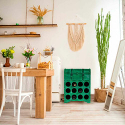 Botellero Alexandra House Living PVC Madera Metal 28 x 59 x 45 cm Baú