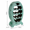 Botellero Alexandra House Living Verde Madera 27 x 85 x 46 cm 12 botel