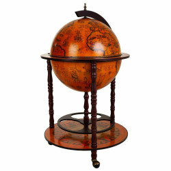 Globo Terraqueo Alexandra House Living Marrón 55 x 93 x 55 cm Mueble