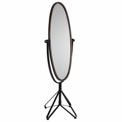 Espejo de pie Alexandra House Living Marrón Dorado Metal Espejo 57 x