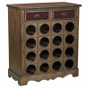 Botellero Alexandra House Living Marrón Madera Metal 31 x 69 x 63 cm