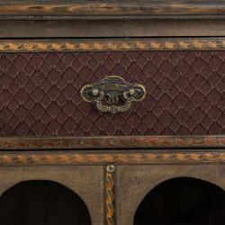 Botellero Alexandra House Living Marrón Madera Metal 31 x 69 x 63 cm