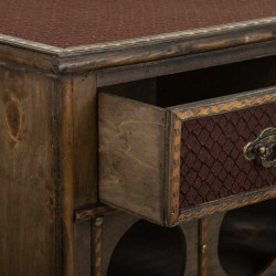 Botellero Alexandra House Living Marrón Madera Metal 31 x 69 x 63 cm