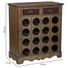 Botellero Alexandra House Living Marrón Madera Metal 31 x 69 x 63 cm