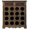 Botellero Alexandra House Living Marrón Madera Metal 31 x 69 x 63 cm