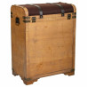 Botellero Alexandra House Living Marrón PVC Madera Metal Tela 28 x 59