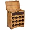 Botellero Alexandra House Living Marrón PVC Madera Metal Tela 28 x 59