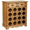 Botellero Alexandra House Living Marrón Madera Metal 31 x 69 x 63 cm