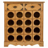 Botellero Alexandra House Living Marrón Madera Metal 31 x 69 x 63 cm