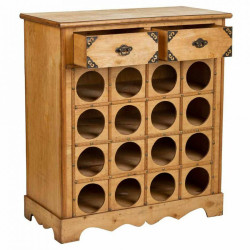 Botellero Alexandra House Living Marrón Madera Metal 31 x 69 x 63 cm