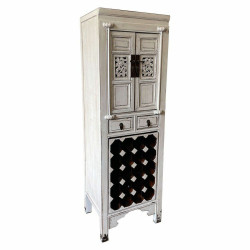 Botellero Alexandra House Living Blanco Madera Madera de olmo 45 x 170