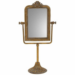 Espejo con Soporte Alexandra House Living Oro Resina 9 x 35 x 18 cm
