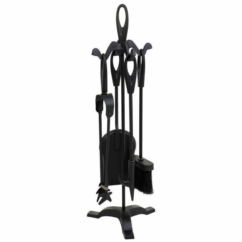 Utensilios para Chimenea Alexandra House Living Negro Hierro 19 x 61 x