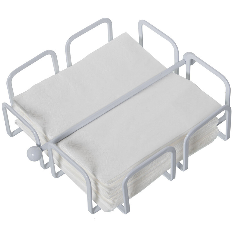 Servilletero de mesa Alexandra House Living Blanco Metal 21 x 7 x 21 c Servilletero de mesa Alexandra House Living Blanco Metal 21 x 7 x 21 c
