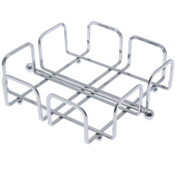 Servilletero de mesa Alexandra House Living Plateado Metal 21 x 7 x 21