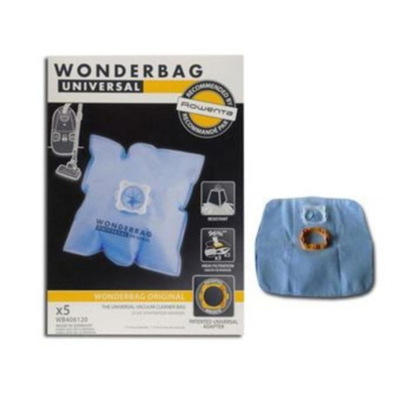 Bolsa de Recambio Universal para Aspiradora Rowenta WB406120 6 L (5 ud