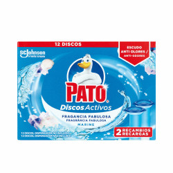 Ambientador de inodoro Pato Discos Activos Recambio Marino 2 Unidades