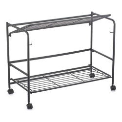 Estantería Confortime Negro Hierro Plegable Con ruedas (67 x 30 x 44,