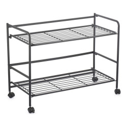 Estantería Confortime Negro Hierro Plegable Con ruedas (67 x 30 x 44,