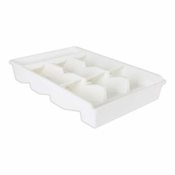 Organizador para Cubiertos Tontarelli Bella plus Blanco (43,6 x 28,7 x