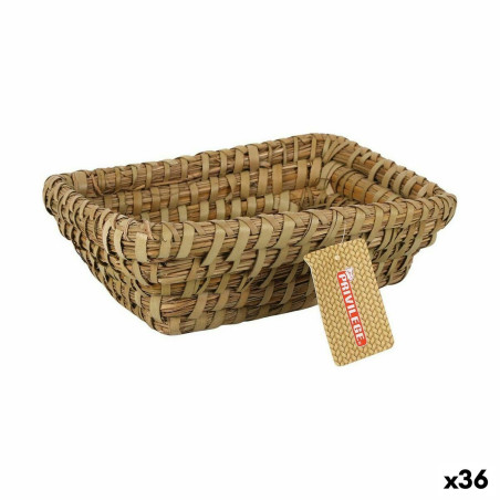 Cesta Multiusos Privilege Korne Marrón Mimbre Rectangular 20 x 15 x 7