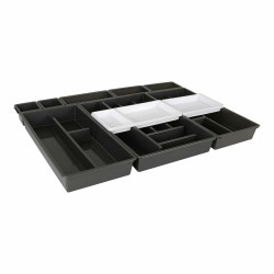Organizador para Cubiertos Tontarelli Bella Negro 10 Piezas 70 x 49,2