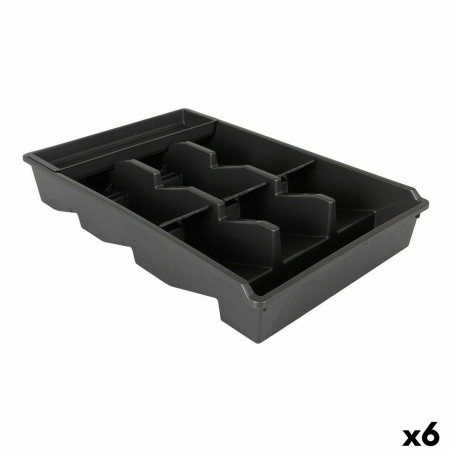 Organizador para Cubiertos Tontarelli Bella plus Negro 43,6 x 28,7 x 7