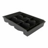 Organizador para Cubiertos Tontarelli Bella plus Negro 43,6 x 28,7 x 7