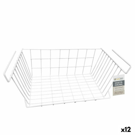Cesta para Estante de Cocina Confortime Blanco 43 x 24,4 x 18,5 cm (12