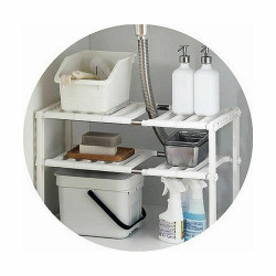 Estantería Extensible para Fregadero Confortime 68 x 26 x 38 cm (6 Un