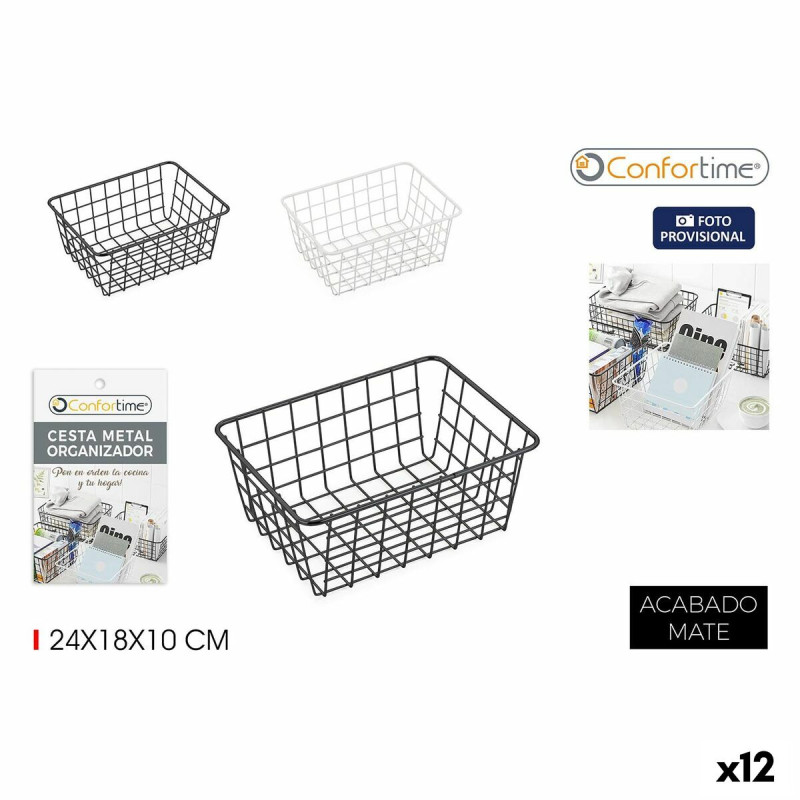 Organizador Confortime 24 x 18 x 10 cm (12 Unidades) Organizador Confortime 24 x 18 x 10 cm (12 Unidades)