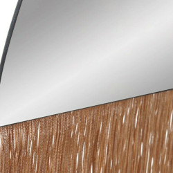 Espejo de pared DKD Home Decor Verde Dorado Madera Espejo Flecos 50 x