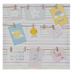 Portafotos DKD Home Decor Sunshine Multicolor Lienzo Bebé 50 x 2 x 50