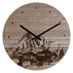 Reloj de Pared DKD Home Decor 8424001759712 Negro Madera Madera MDF Mo