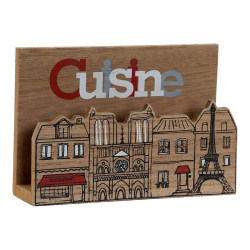 Servilletero DKD Home Decor Cusine Multicolor Madera Madera MDF 16 x 1