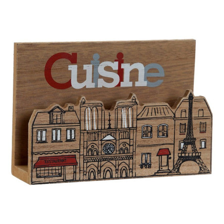 Servilletero DKD Home Decor Cusine Multicolor Madera Madera MDF 16 x 1