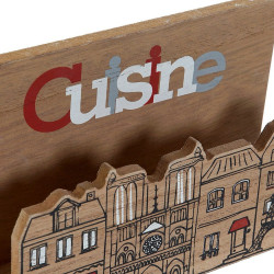 Servilletero DKD Home Decor Cusine Multicolor Madera Madera MDF 16 x 1