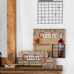 Servilletero DKD Home Decor Cusine Multicolor Madera Madera MDF 16 x 1